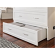 Pemberly Row Twin XL Solid Wood Modern Murphy Bed Chest with Mattress in White