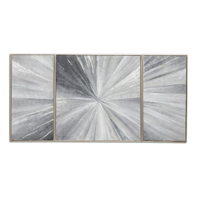 Pemberly Row Modern / Contemporary Cambric in Silver Canvas Fabric