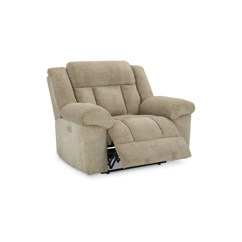 Pemberly Row Modern / Contemporary Tip-Off Wheat Power Recliner