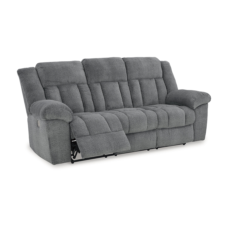 Pemberly Row Contemporary Tip-Off Slate Power Reclining Sofa