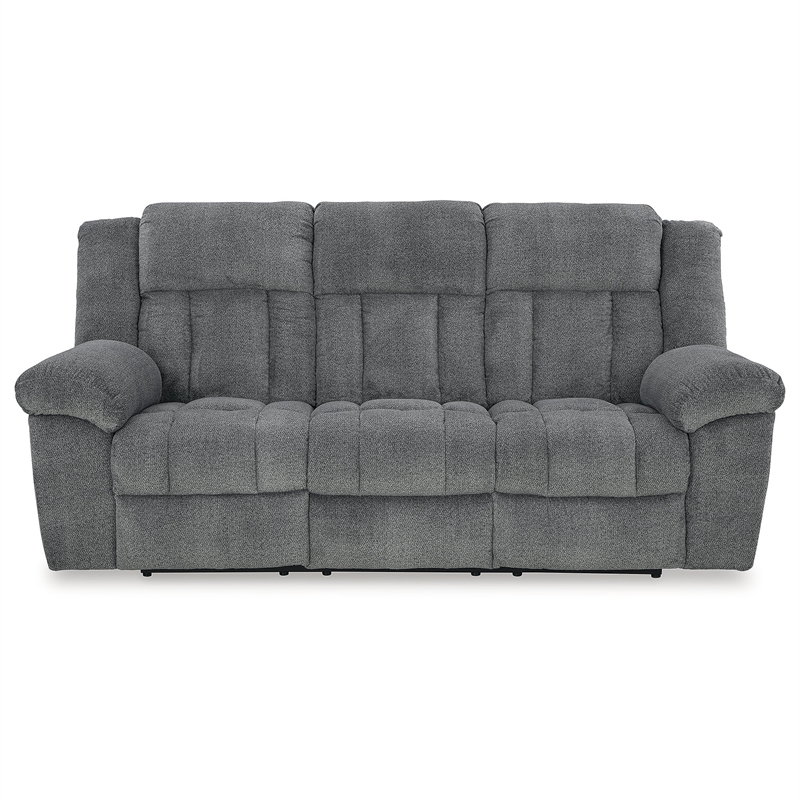 Pemberly Row Contemporary Tip-Off Slate Power Reclining Sofa
