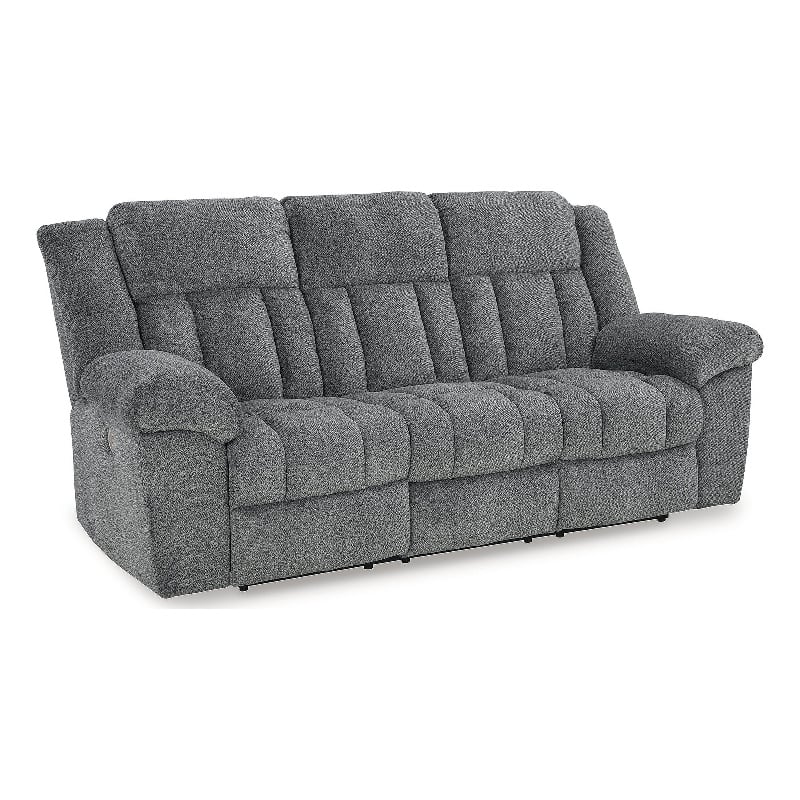 Pemberly Row Contemporary Tip-Off Slate Power Reclining Sofa