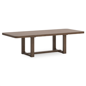 Pemberly Row Contemporary Light Brown Dining Extension Table