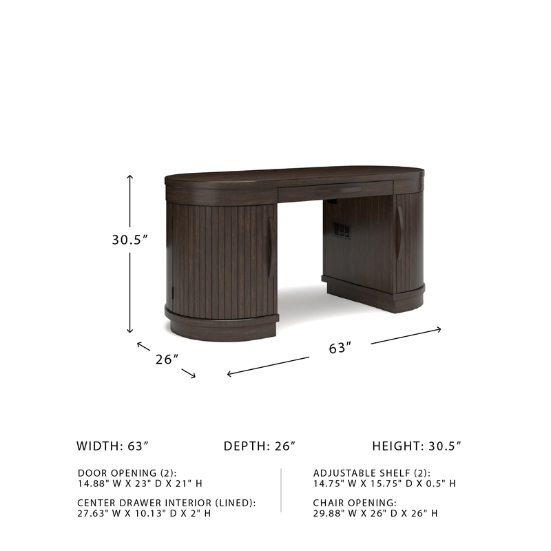 Pemberly Row Modern / Contemporary Warm Brown 63