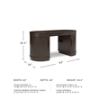Pemberly Row Modern / Contemporary Warm Brown 63