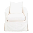 Pemberly Row Modern / Contemporary Fabric Club Chair in Cream