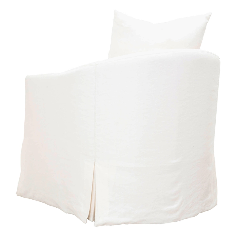 Pemberly Row Modern / Contemporary Fabric Club Chair in Cream