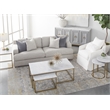 Pemberly Row Modern / Contemporary Fabric Club Chair in Cream