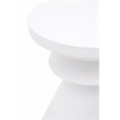 Pemberly Row Modern / Contemporary Stone Accent Table in Ivory