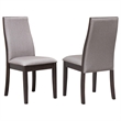 Pemberly Row Modern Upholstered Fabric Dining Chairs in Gray