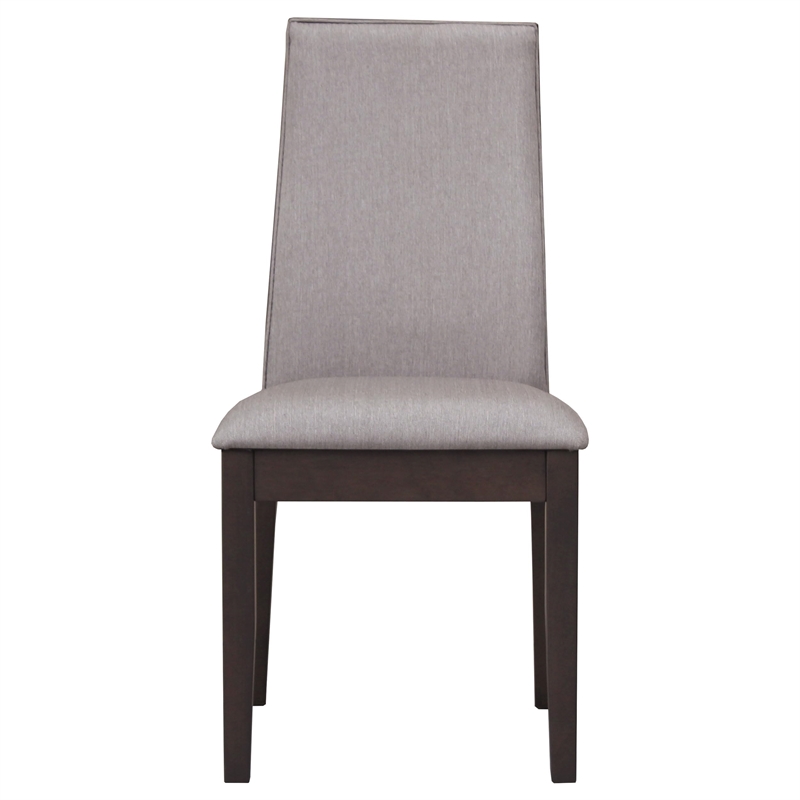 Pemberly Row Modern Upholstered Fabric Dining Chairs in Gray