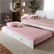 Pemberly Row Modern / Contemporary Twin Size Trundle in White