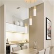 Pemberly Row Modern / Contemporary 3 Light Clear LED Pendant in Gold