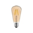 Pemberly Row Modern 8W 2700K Glass LED Bulb in Amber (Set of 10)