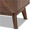 Pemberly Row Modern Walnut Brown Finished Wood 2-Drawer Nightstand