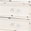 Pemberly Row Brown and White Finished Wood 5-Drawer Storage Cabinet