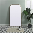 Pemberly Row Arch Modern MDF Wood/Iron Full Length Mirror in Brass