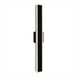 Pemberly Row Modern LED Integrated Black Metal Outdoor Wall Light