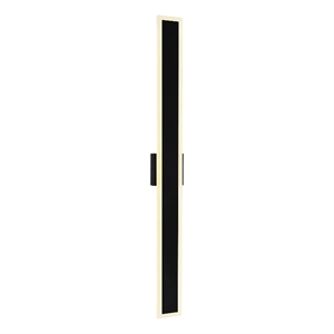 Pemberly Row Modern LED Integrated Black Metal Outdoor Wall Light