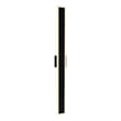 Pemberly Row Modern LED Integrated Black Metal Outdoor Wall Light