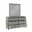 Pemberly Row King 5PC Modern Style Storage Bedroom Set Made with Wood in Gray