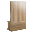 Pemberly Row Entryway Bench Hall Tree withShoe Storage in Rustic Oak