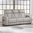 Pemberly Row Contemporary Power Reclining Sofa in Gray