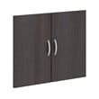 Pemberly Row 2 Door Kit for Bookcase in Storm Gray - Engineered Wood