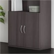 Pemberly Row 2 Door Kit for Bookcase in Storm Gray - Engineered Wood