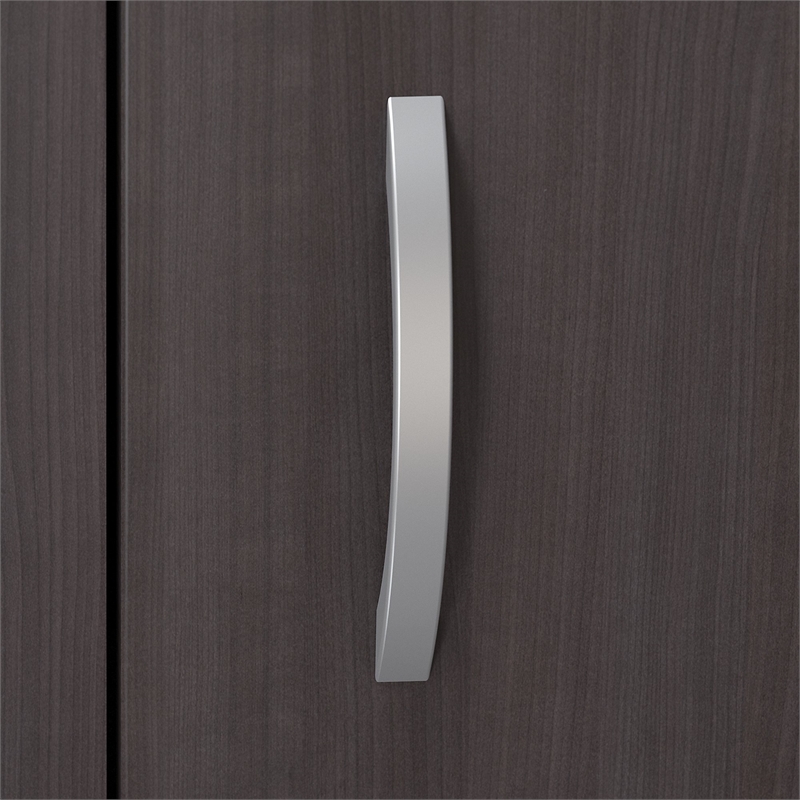 Pemberly Row 2 Door Kit for Bookcase in Storm Gray - Engineered Wood