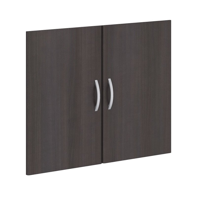 Pemberly Row 2 Door Kit for Bookcase in Storm Gray - Engineered Wood