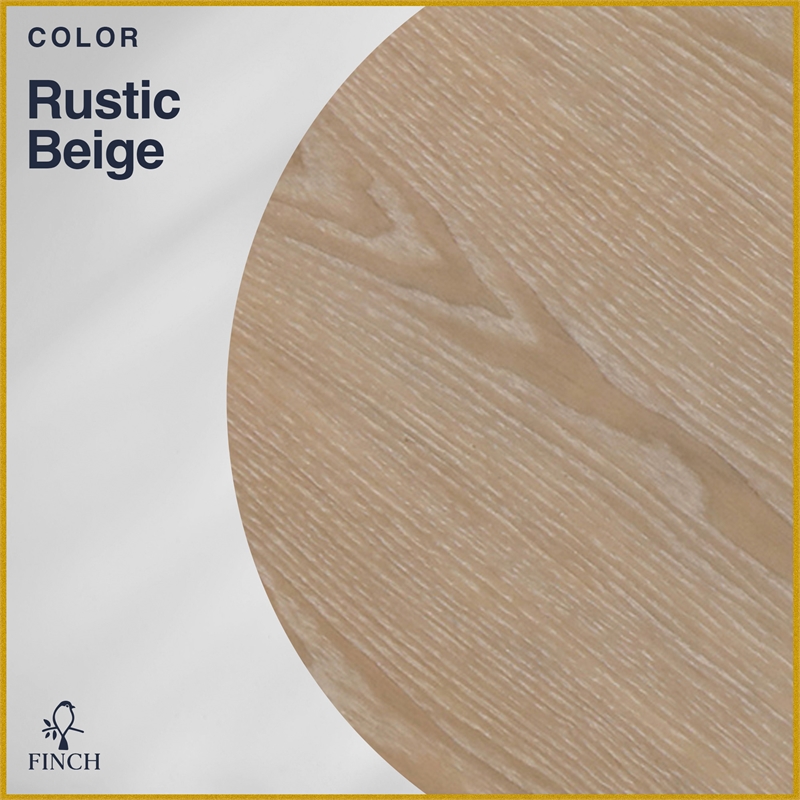 Pemberly Row Modern / Contemporary Round Dining Table Rustic Beige