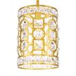 Pemberly Row 1 Light Transitional Metal Pendant in Champagne Gold