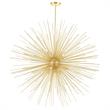 Pemberly Row 14 Light Contemporary Metal Chandelier in Gold Leaf