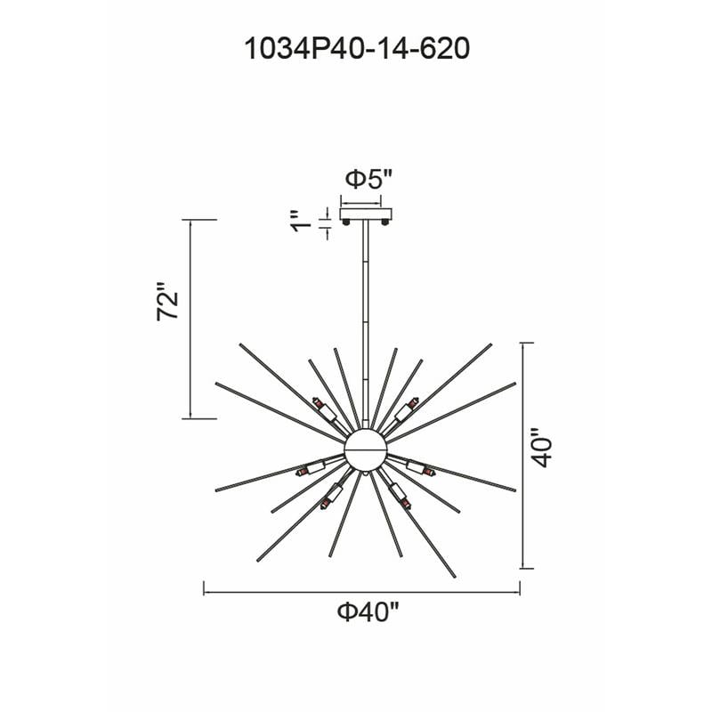 Pemberly Row 14 Light Contemporary Metal Chandelier in Gold Leaf