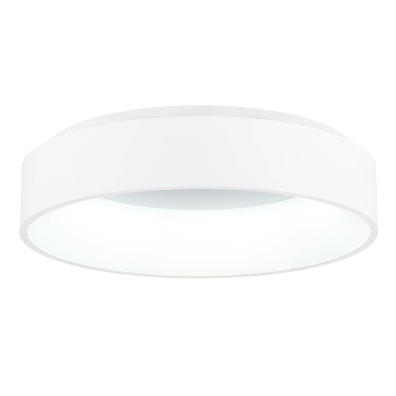 Pemberly Row Drum Shade Metal LED Flush Mount Light in White