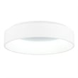 Pemberly Row Drum Shade Metal LED Flush Mount Light in White