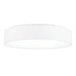 Pemberly Row Drum Shade Metal LED Flush Mount Light in White