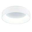 Pemberly Row Drum Shade Metal LED Flush Mount Light in White