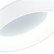 Pemberly Row Drum Shade Metal LED Flush Mount Light in White