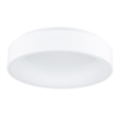 Pemberly Row Drum Shade Metal LED Flush Mount Light in White