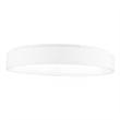 Pemberly Row Drum Shade Metal LED Flush Mount Light in White