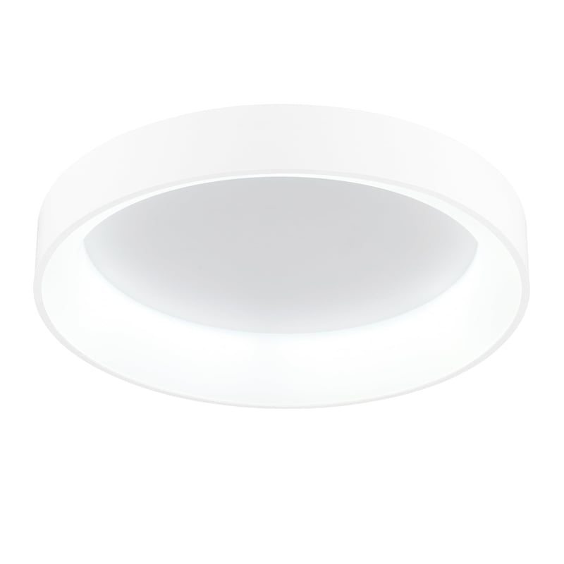 Pemberly Row Drum Shade Metal LED Flush Mount Light in White