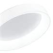 Pemberly Row Drum Shade Metal LED Flush Mount Light in White