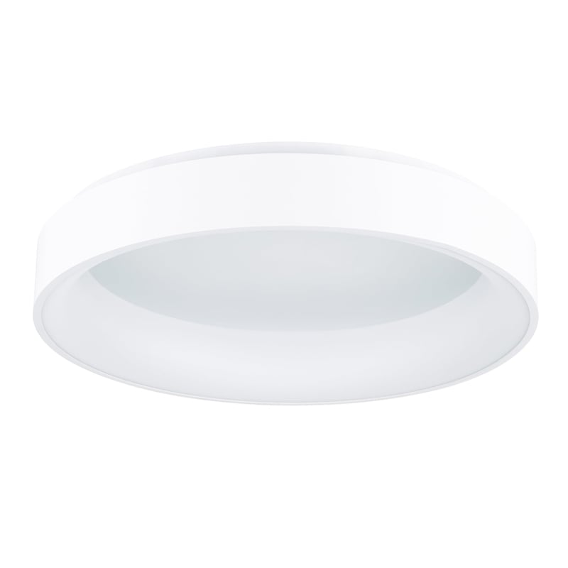 Pemberly Row Drum Shade Metal LED Flush Mount Light in White