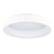 Pemberly Row Drum Shade Metal LED Flush Mount Light in White