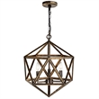 Pemberly Row 3 Light Up Farmhouse Metal Pendant in Antique Forged Copper