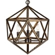 Pemberly Row 3 Light Up Farmhouse Metal Pendant in Antique Forged Copper