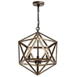 Pemberly Row 3 Light Up Farmhouse Metal Pendant in Antique Forged Copper