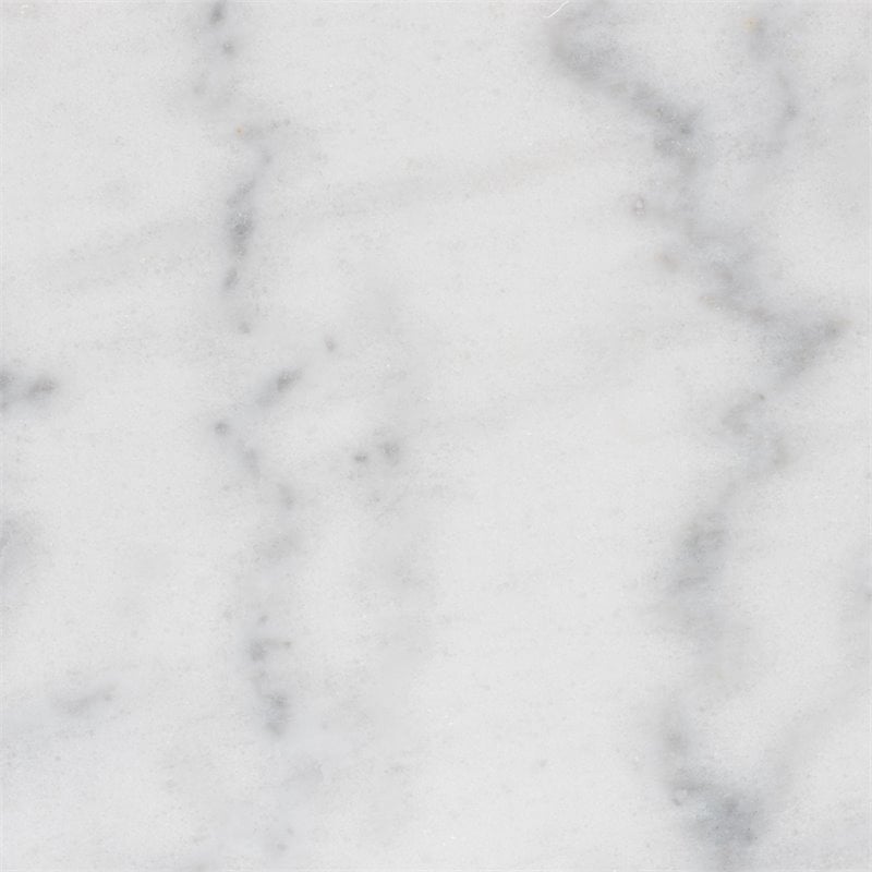 Pemberly Row Gold Finished Metal C Shaped End Table with Marble Tabletop